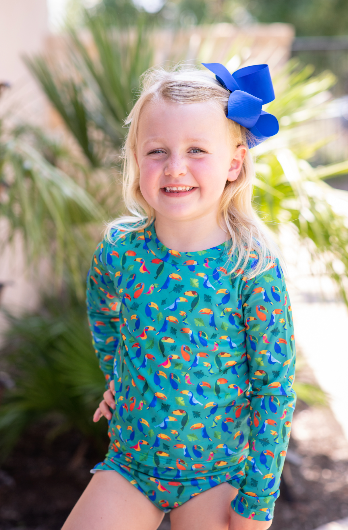 Toucans Girl's Swimsuit