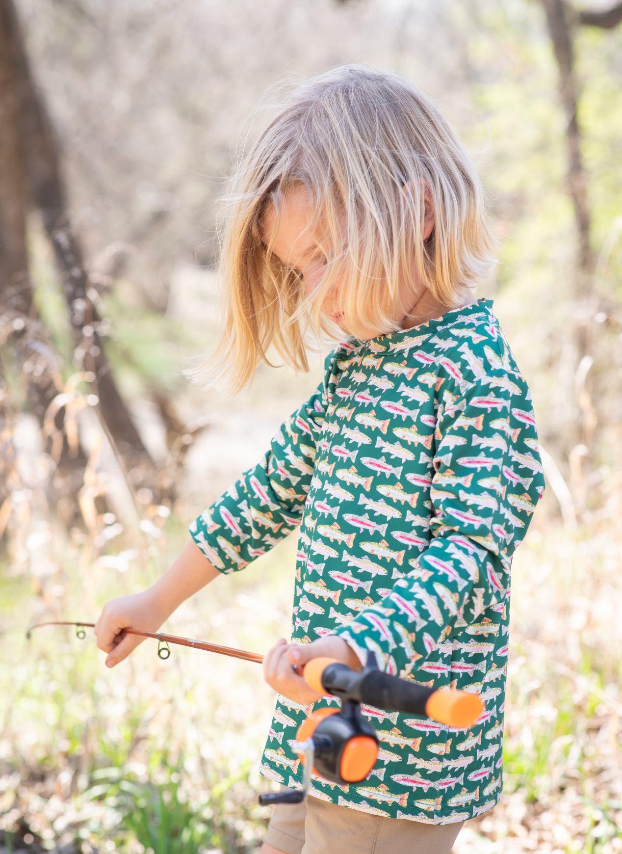 Evergreen Trout Long Sleeve Performance Tee