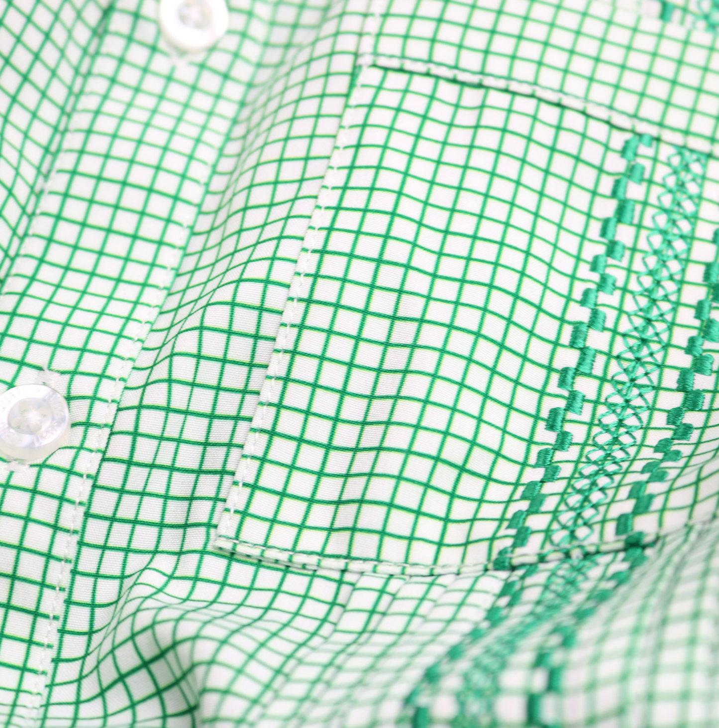 Guayabera - Classic Green Short Sleeve Romper