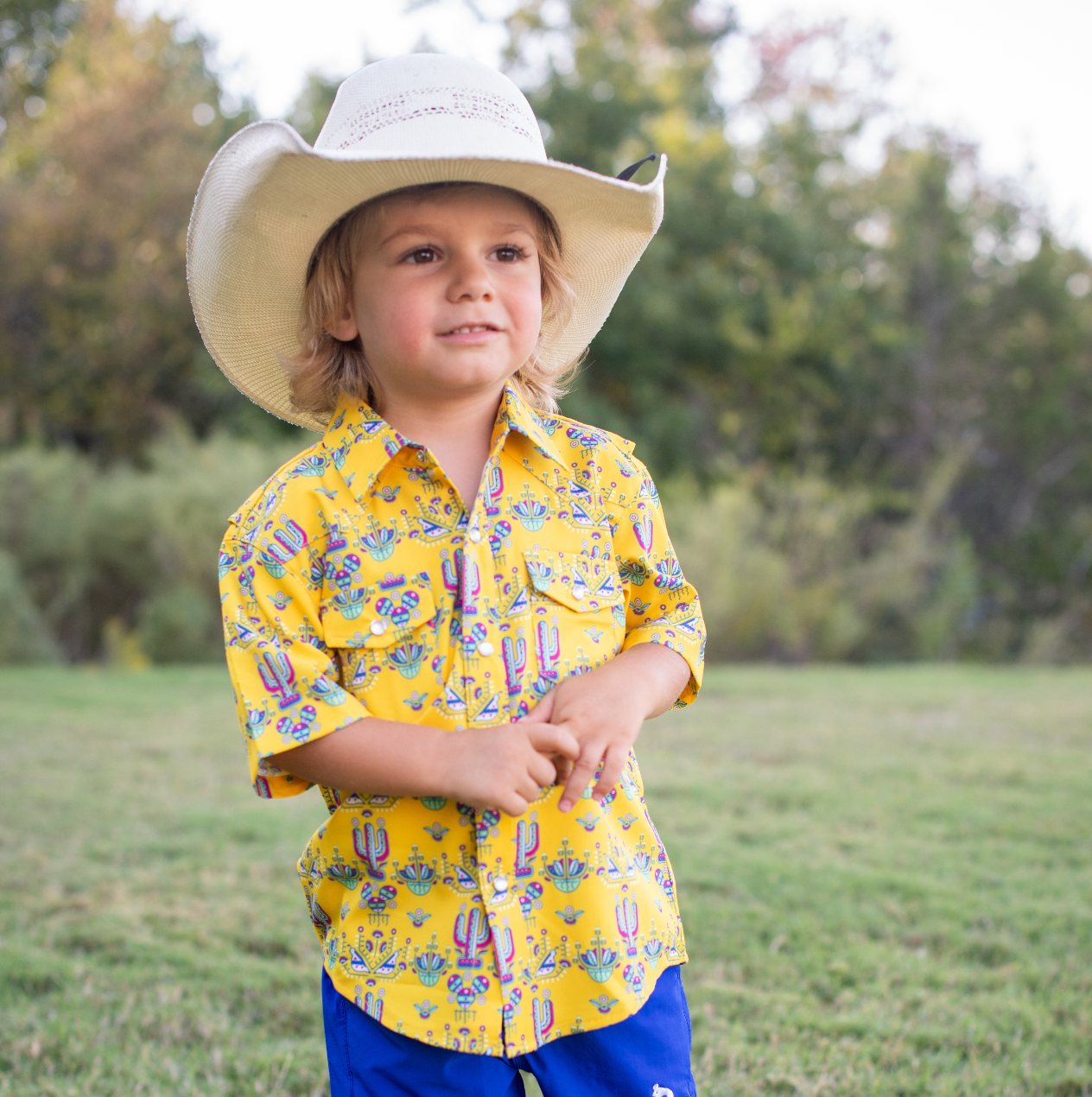 Desert Garden Pearl Snap Short Sleeve Shirt