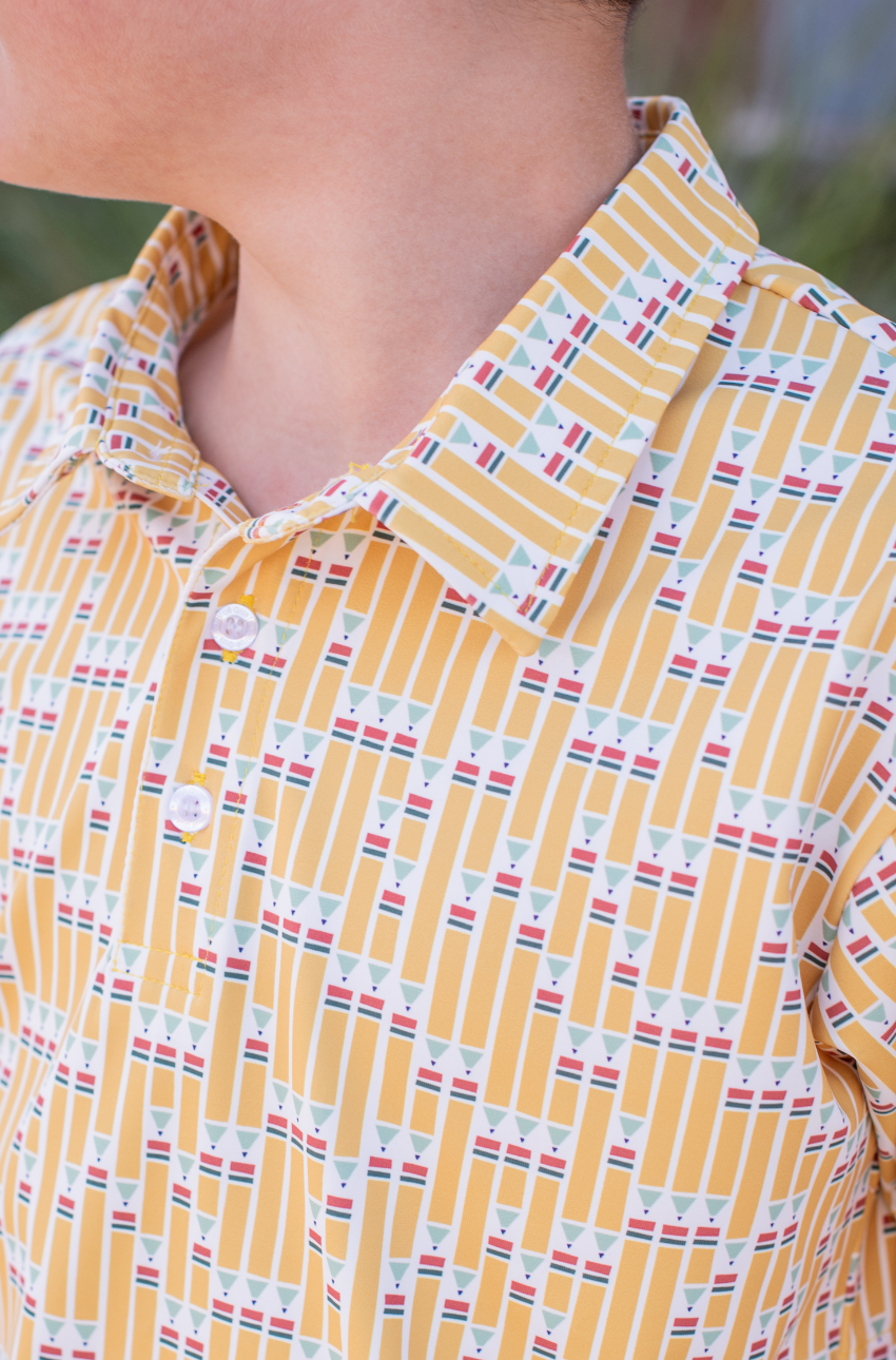 Pencils Polo Short Sleeve Shirt