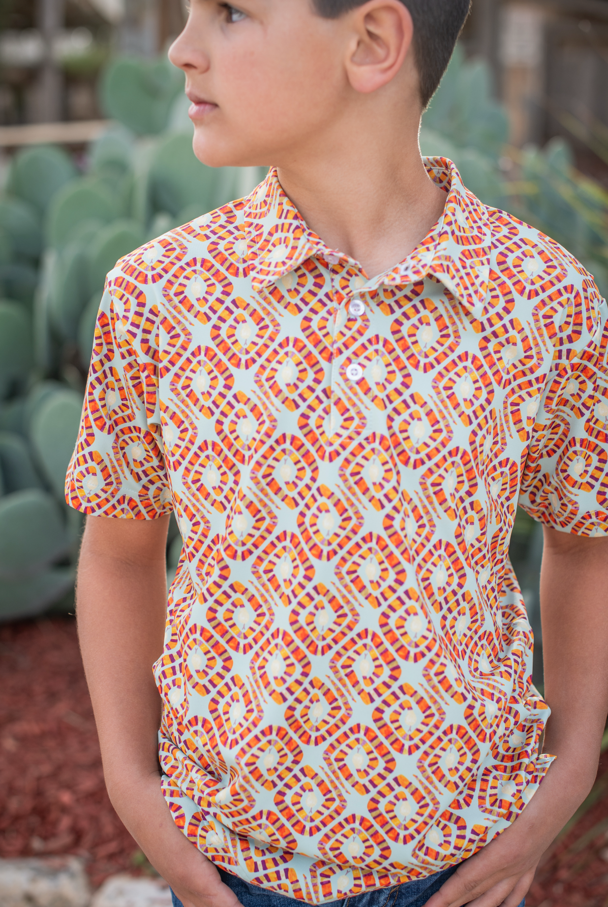 Snake Polo Short Sleeve Shirt