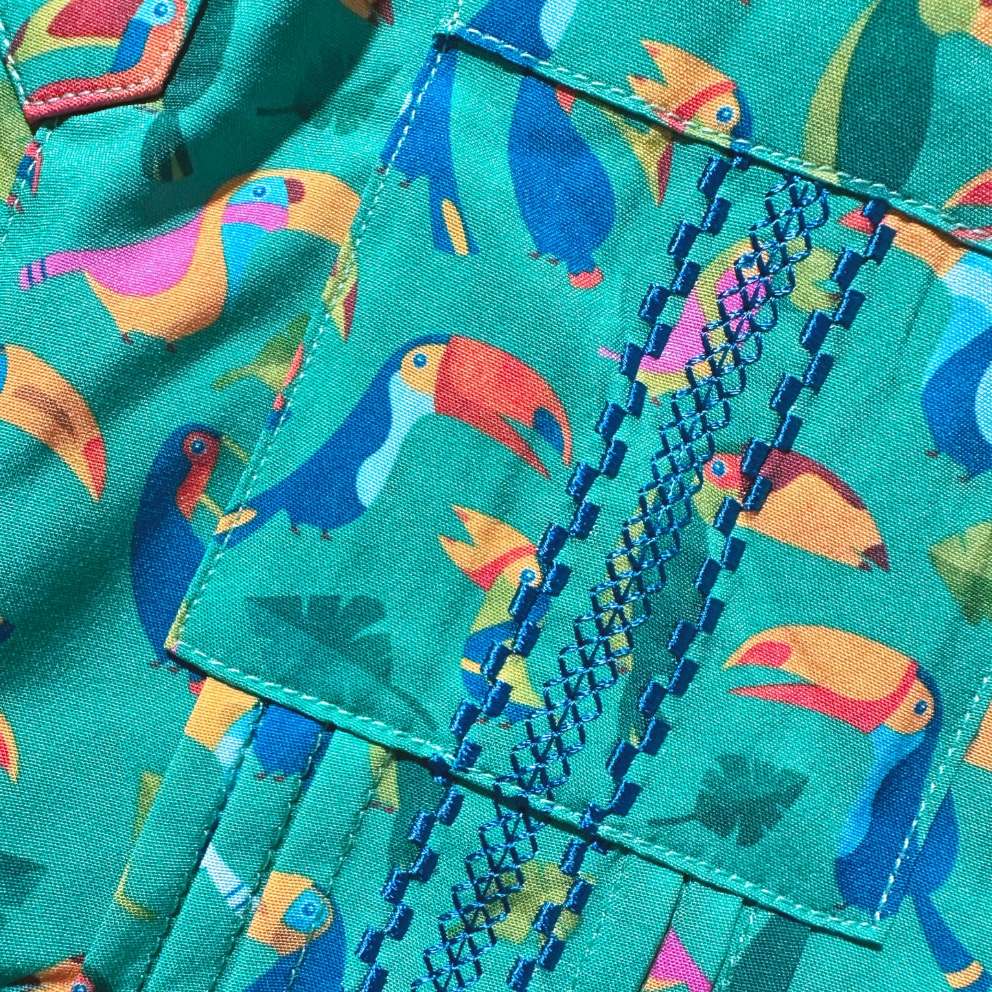 Guayabera - Toucans Short Sleeve Shirt