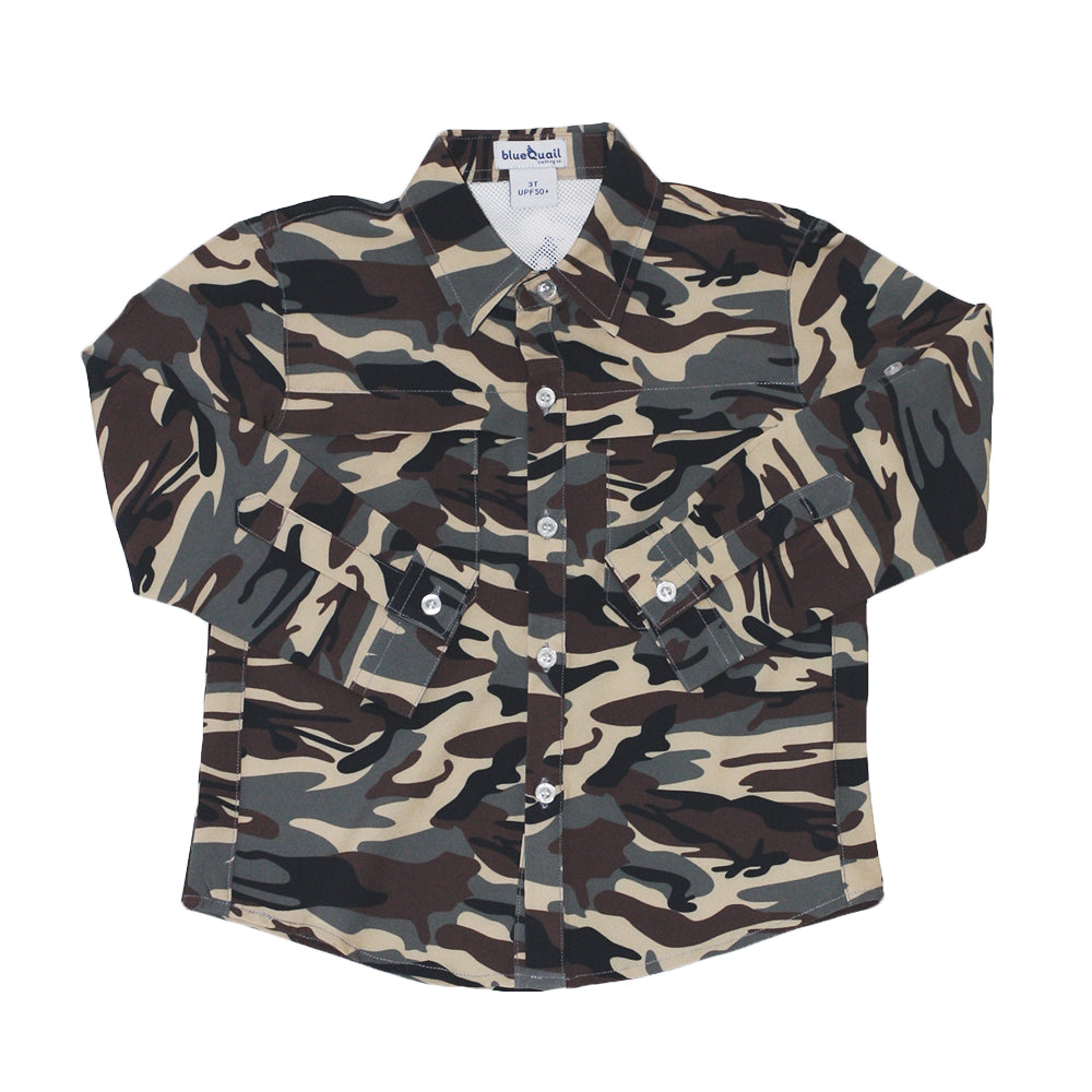 Retro Camo Long Sleeve Shirt