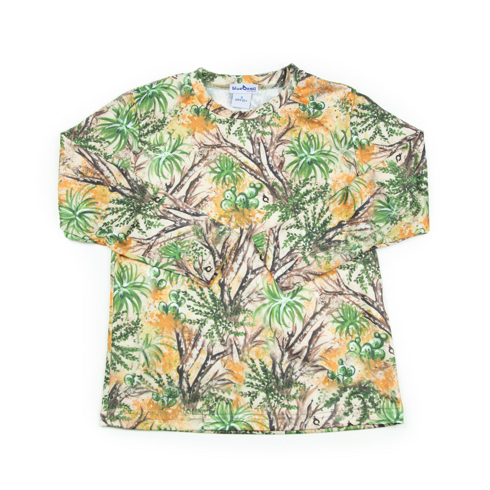 Cactus Camo Long Sleeve Performance Tee