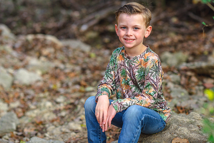 Cactus Camo Long Sleeve Performance Tee