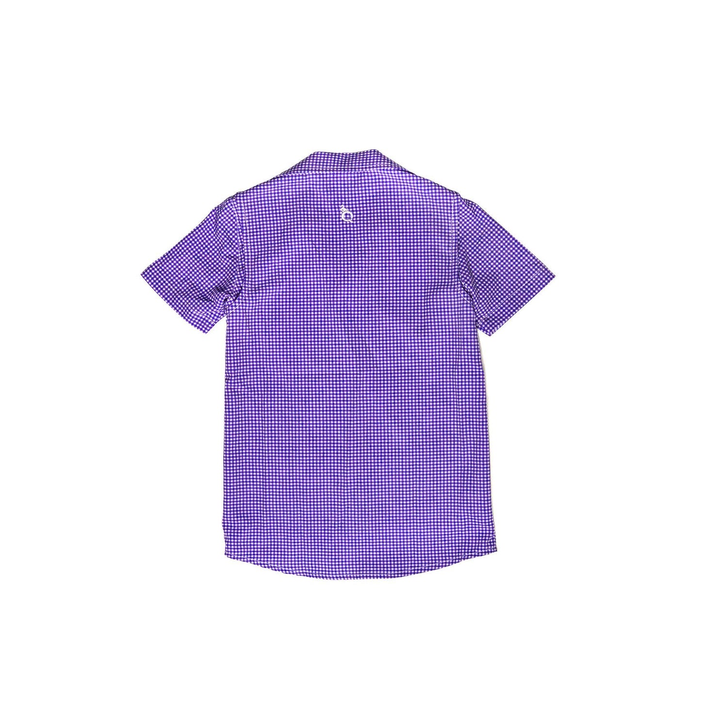 Guayabera - Gameday Purple & White Gingham Dress