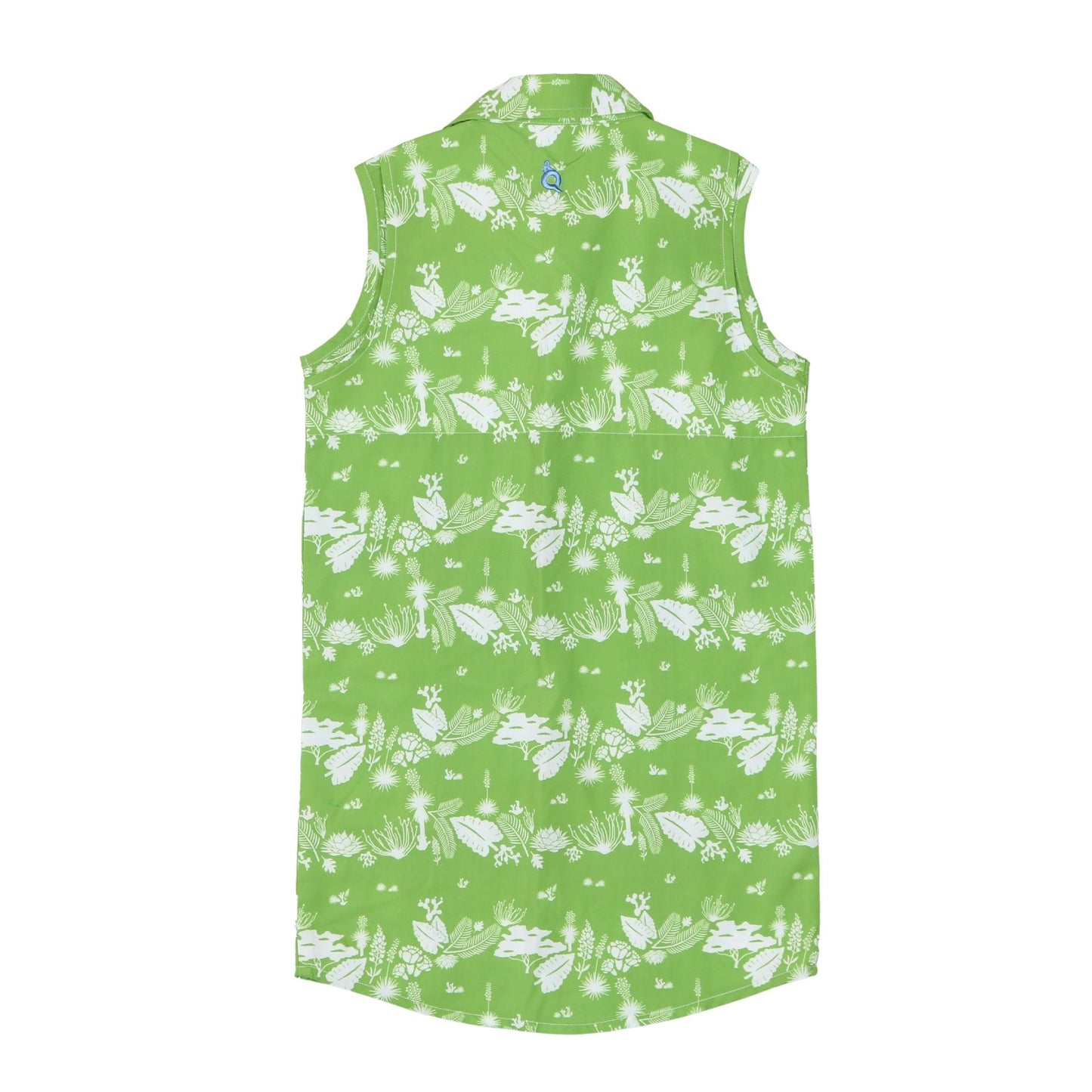 Guayabera - Tropical Stripe Sleeveless Dress
