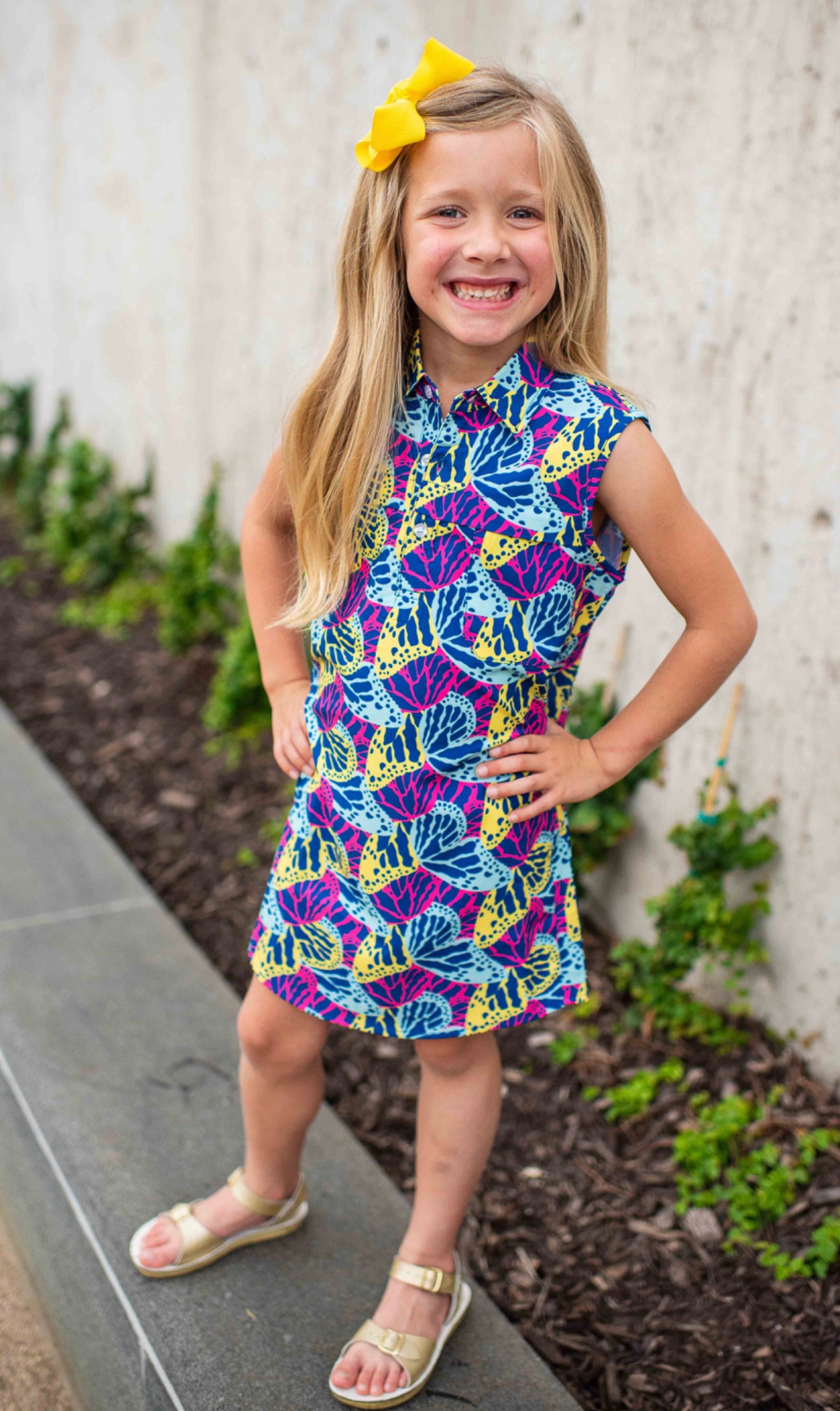Butterflies Sleeveless Dress