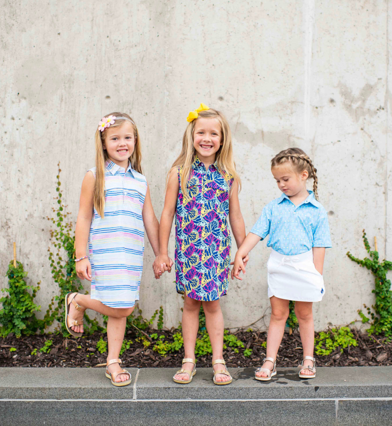 Watercolor Sleeveless Stripe Dress