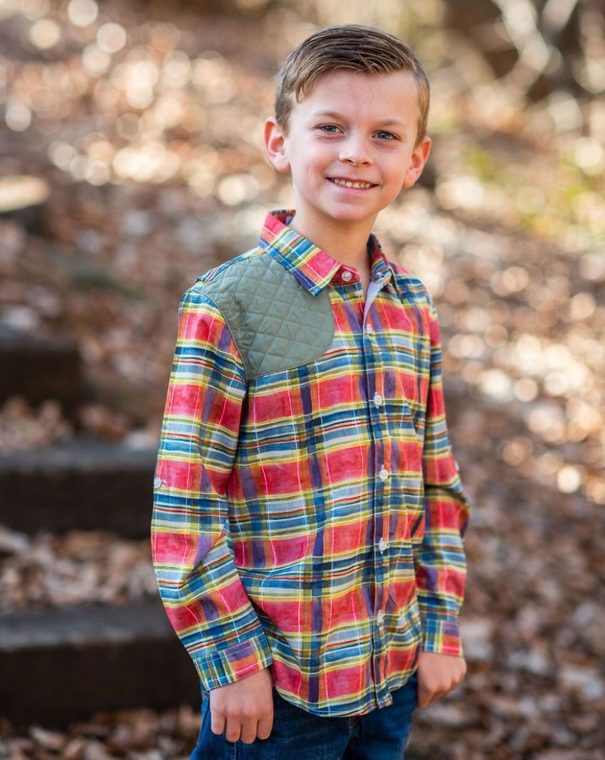 Plaid & Sage Long Sleeve Shirt