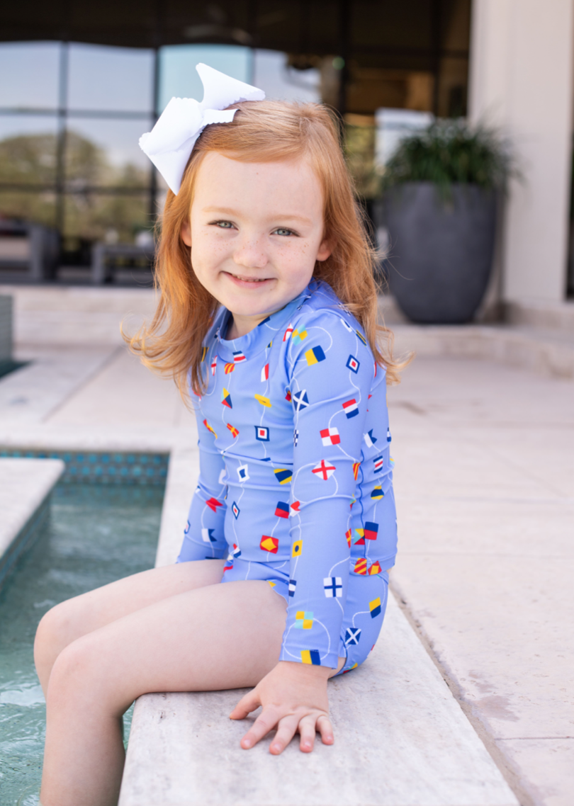 Nautical Flags Girl's Swimsuit