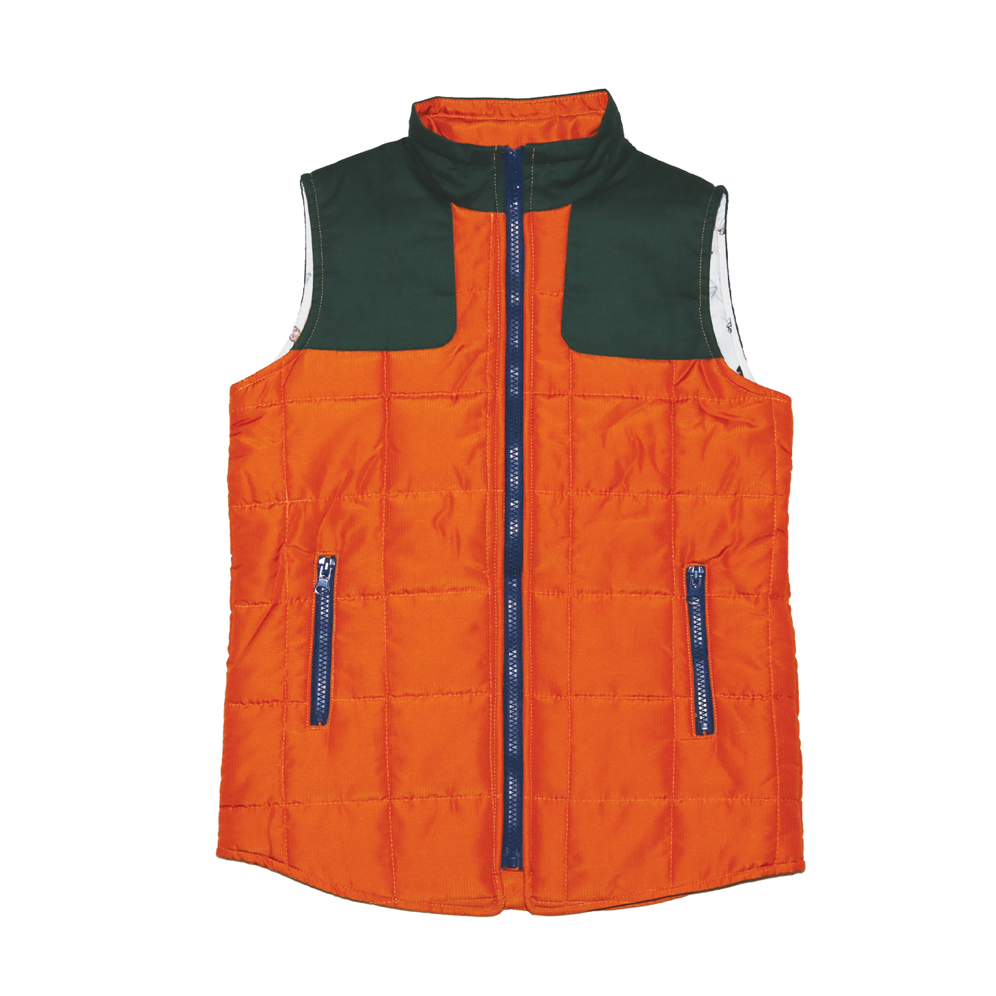 Orange and Green Vest