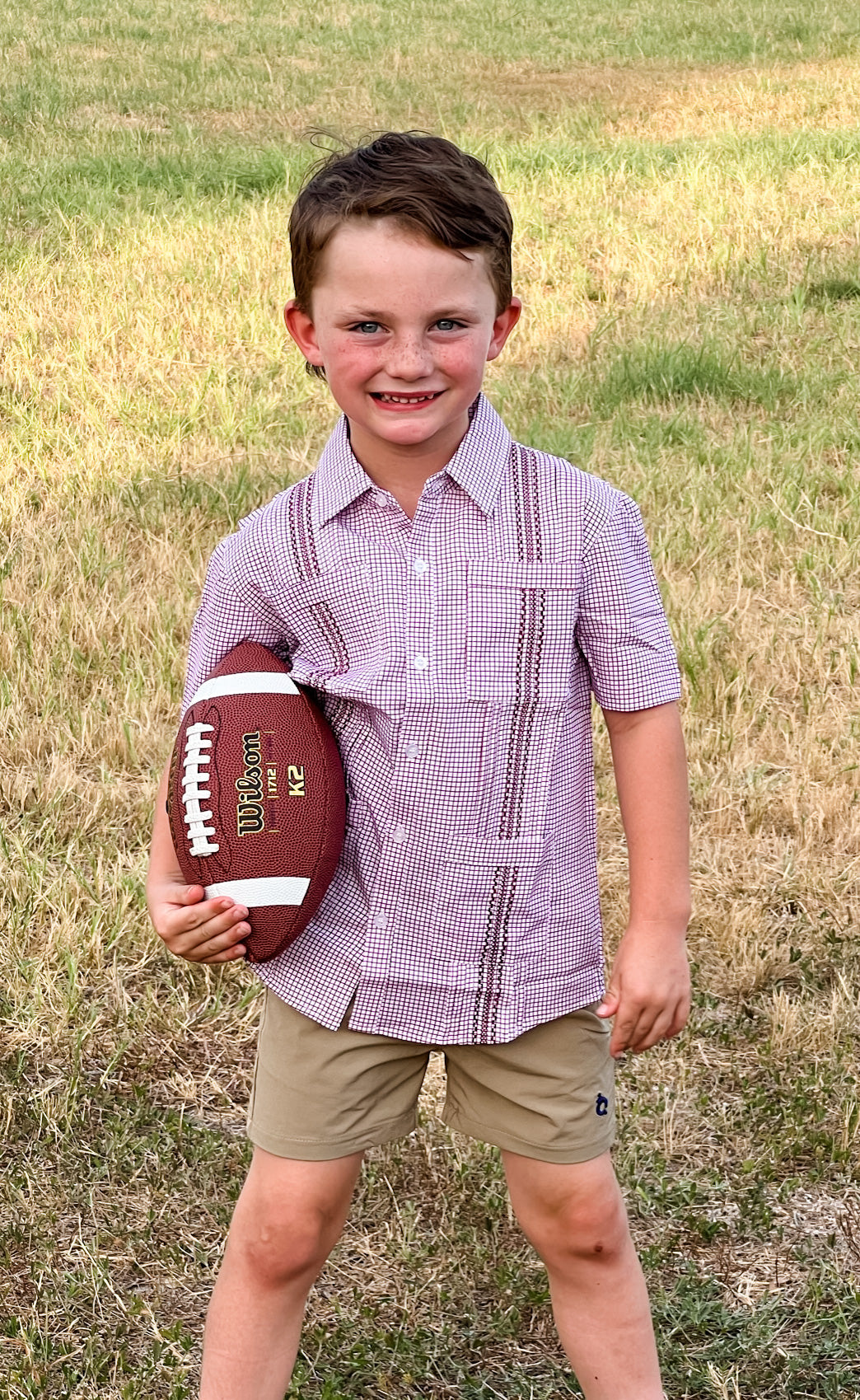 Guayabera - Gameday Maroon Short Sleeve Shirt