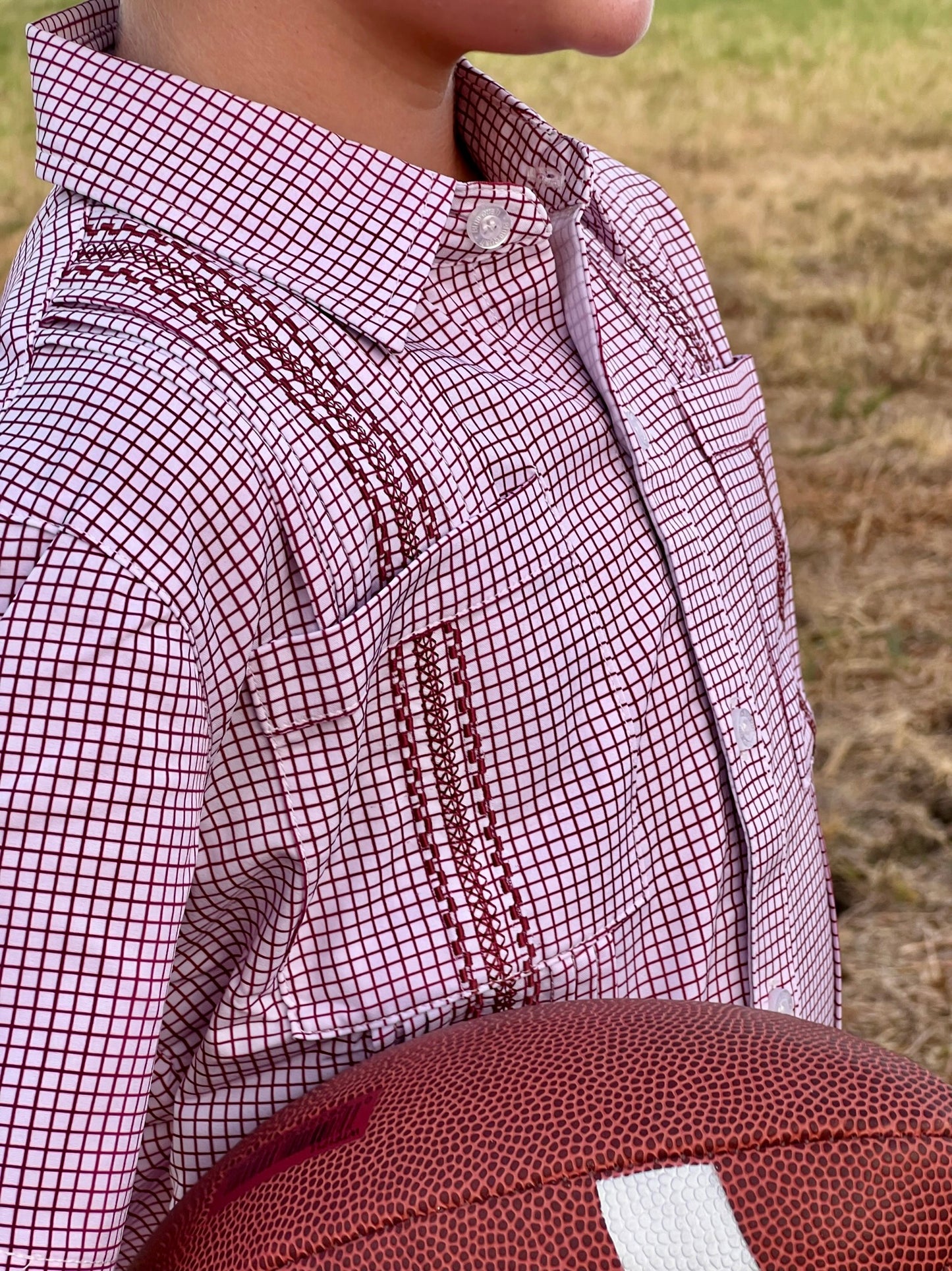 Guayabera - Gameday Maroon Short Sleeve Shirt