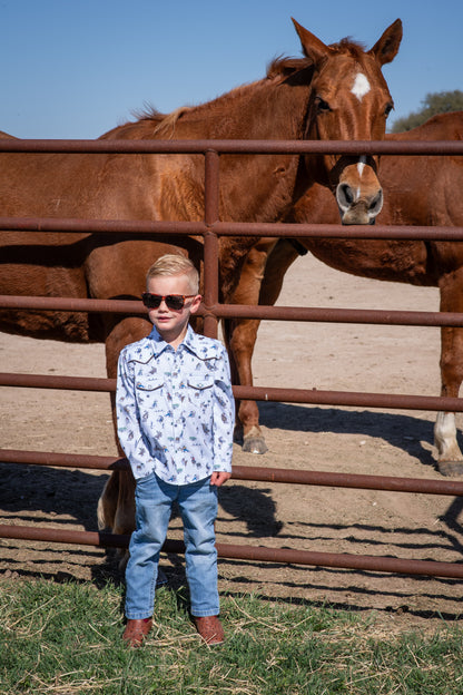 Rodeo Pearl Snap Long Sleeve Shirt
