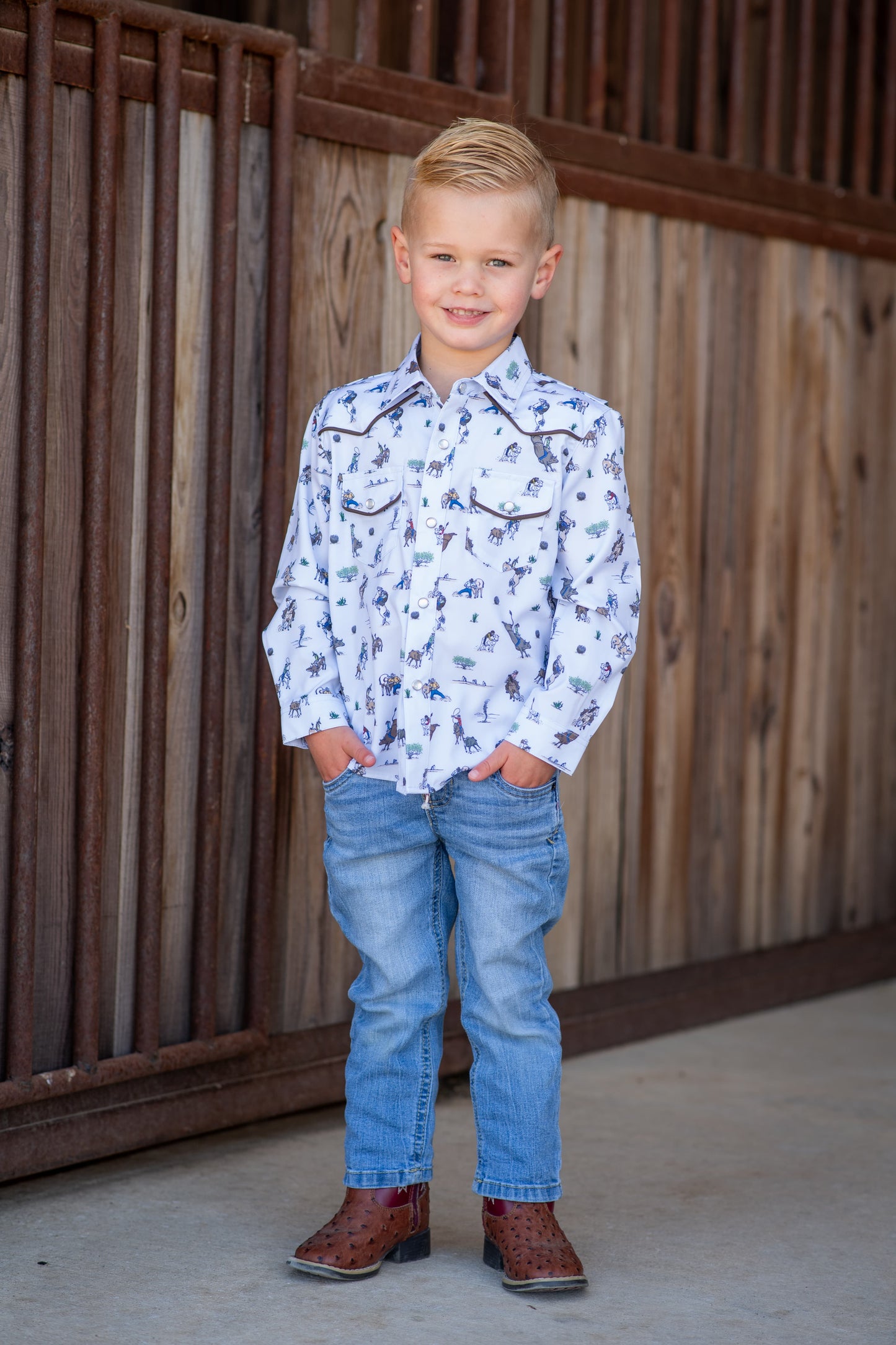 Rodeo Pearl Snap Long Sleeve Shirt