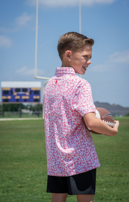 Kickoff Red Polo Short Sleeve Shirt