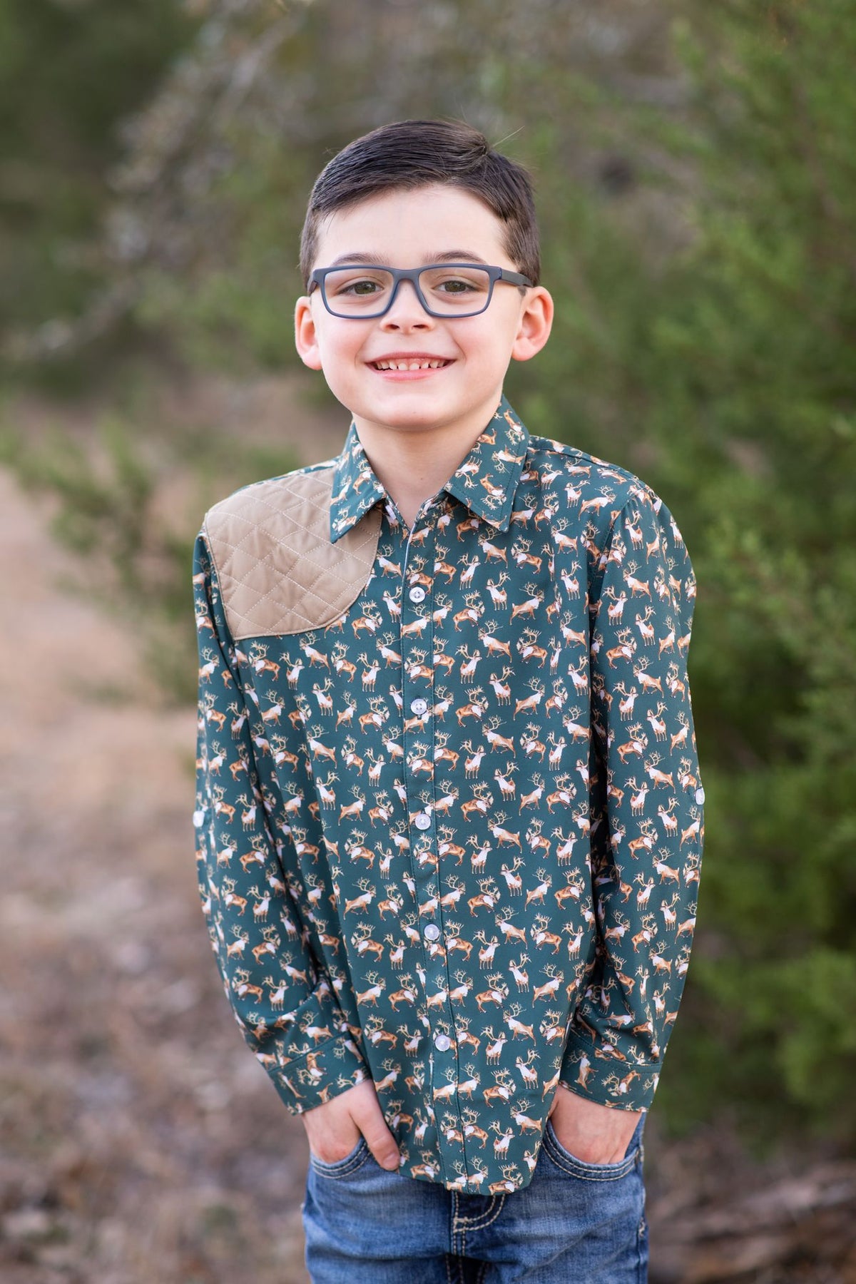 Caribou Long Sleeve Shirt - Ranch Collection | BlueQuail Clothing Co.