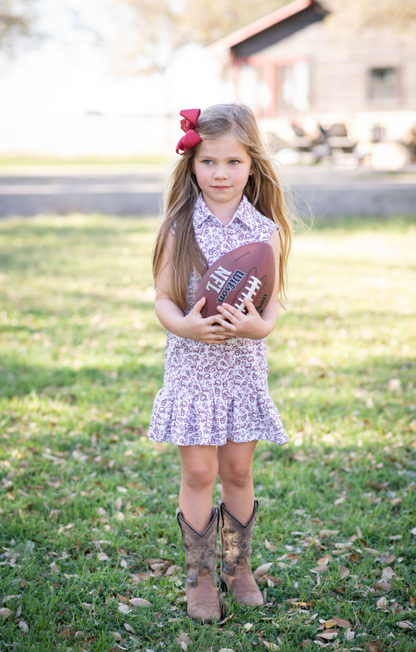 Kickoff Maroon Polo Sleeveless Dress