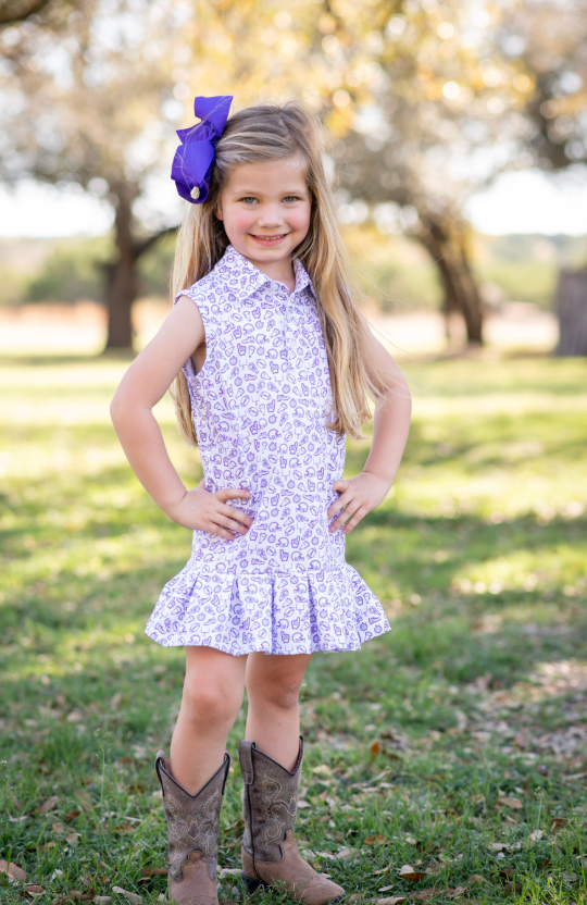 Kickoff Purple Polo Sleeveless Dress