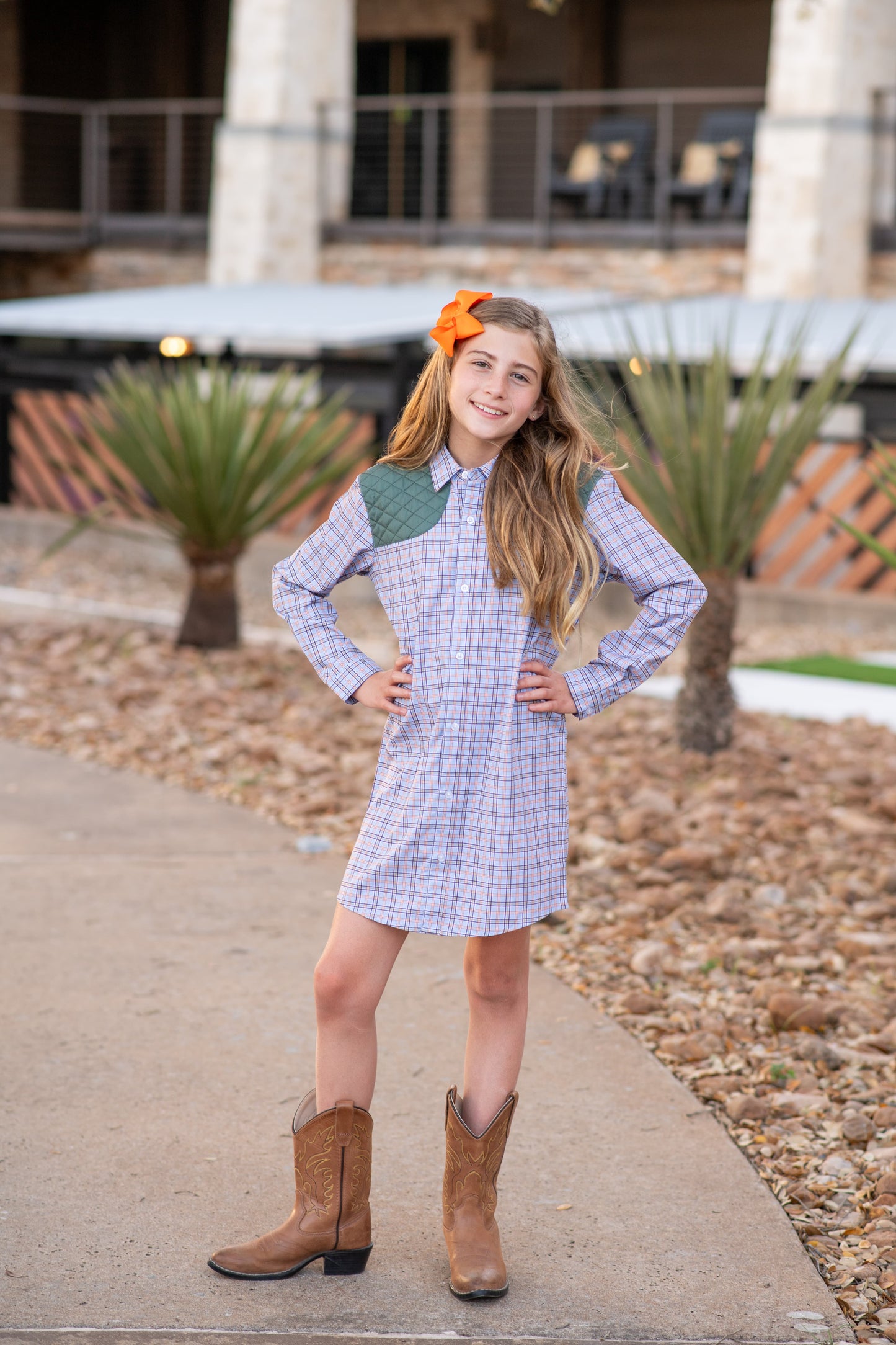 Aspen Plaid Long Sleeve Dress