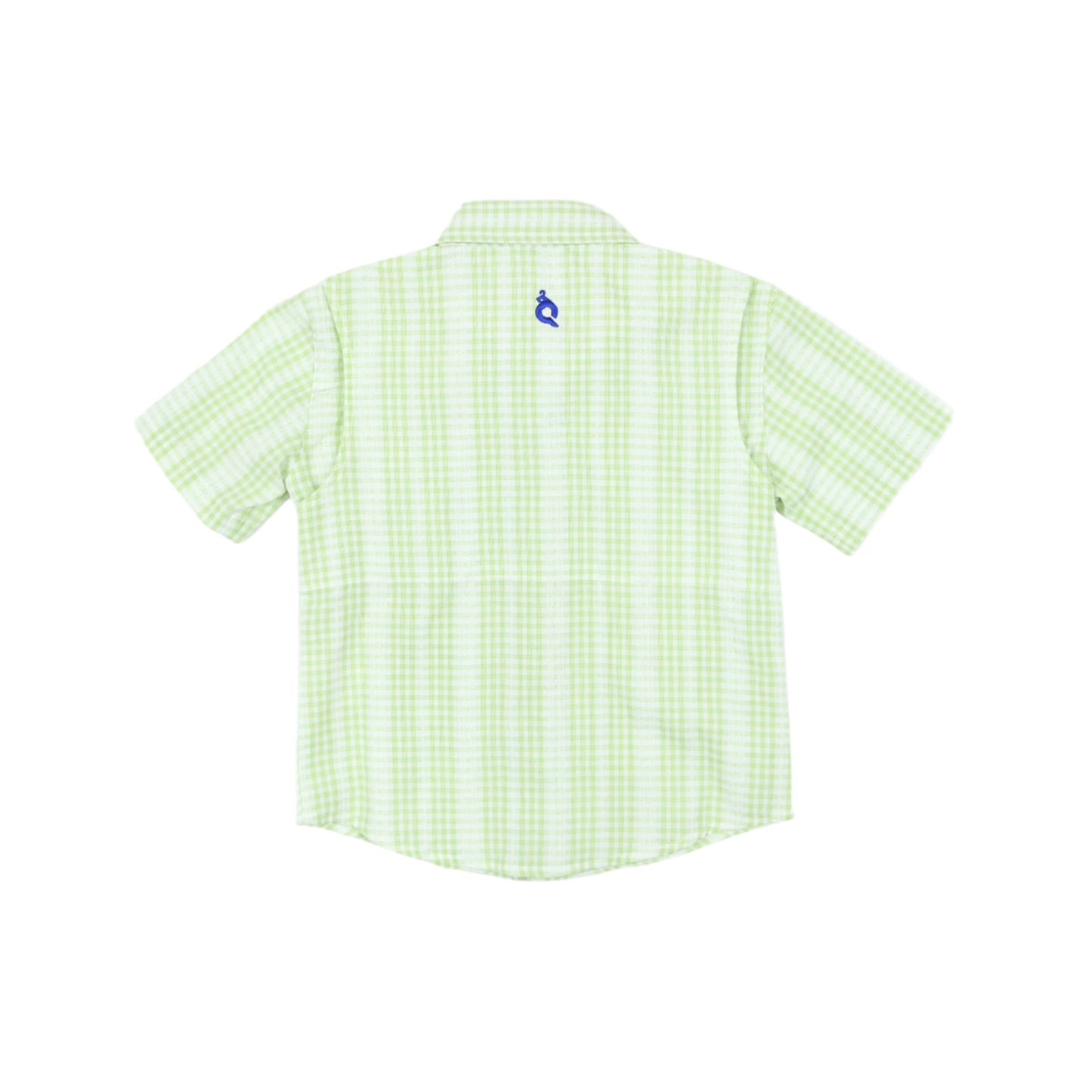 Guayabera - Green Plaid Short Sleeve Shirt