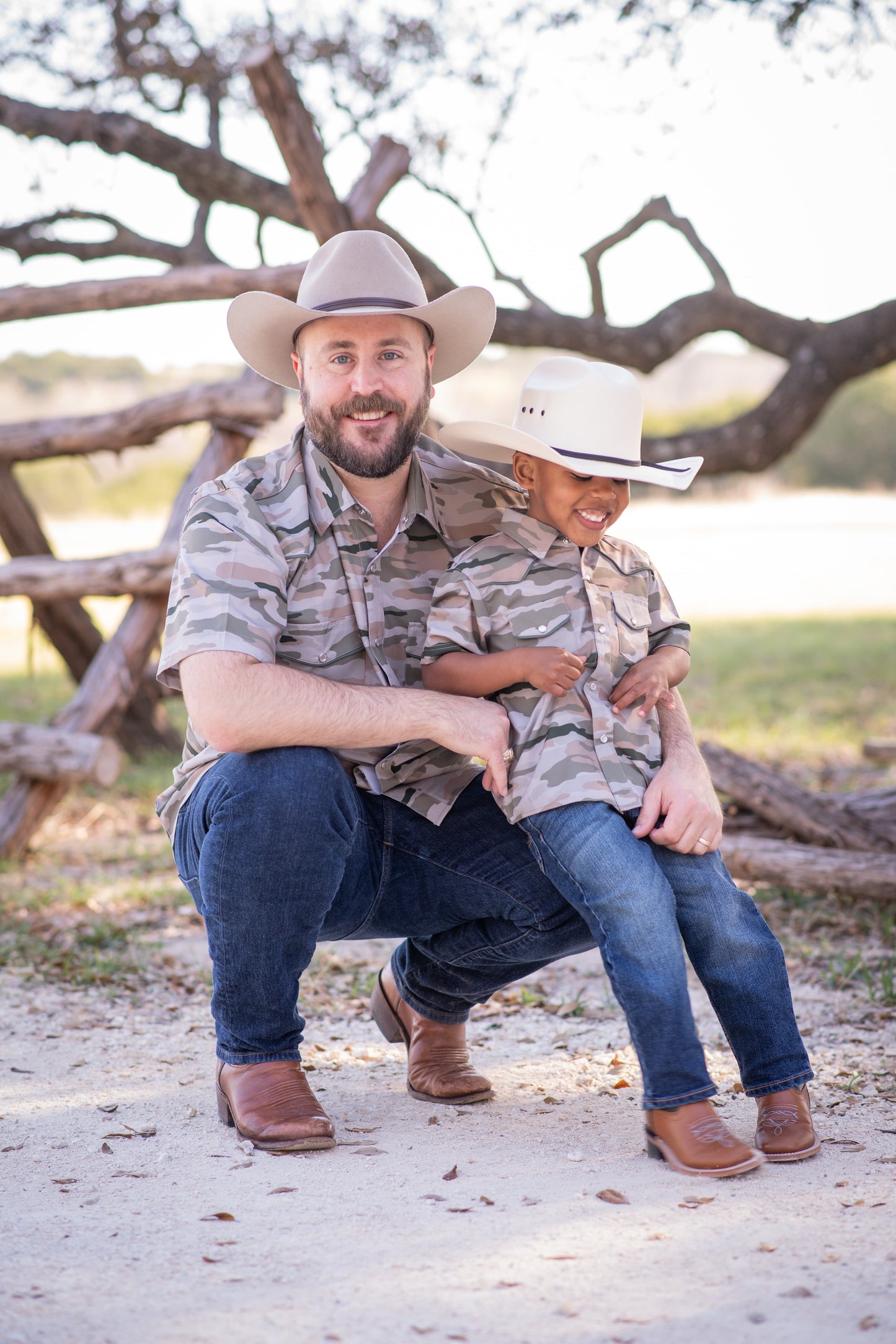 Men's - Classic Camo Pearl Snap Short Sleeve Shirt