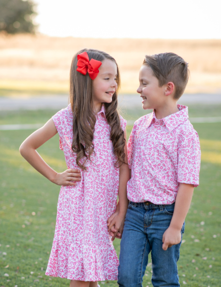 Kickoff Red Polo Short Sleeve Shirt