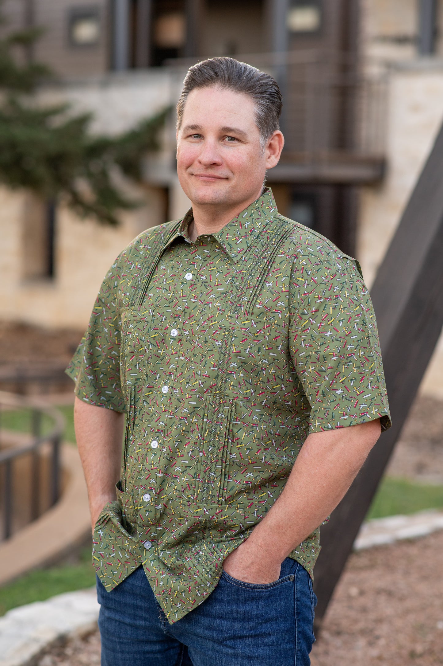 Men’s - Guayabera - Scattershot Short Sleeve Shirt