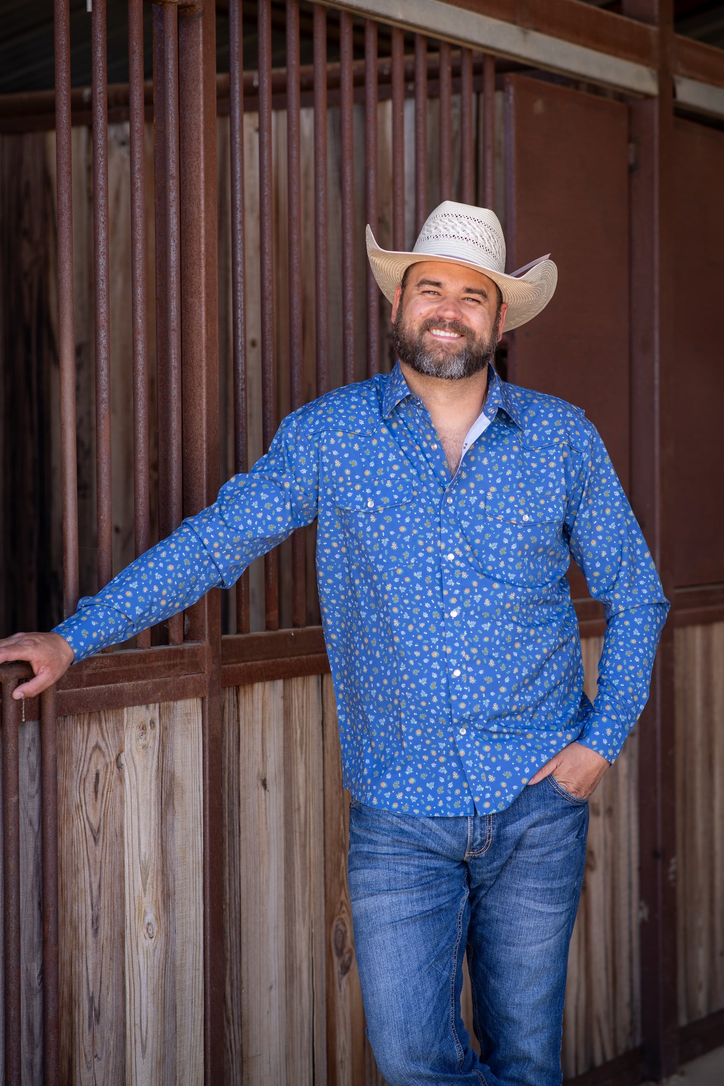 Men's - Estacado Pearl Snap Long Sleeve Shirt