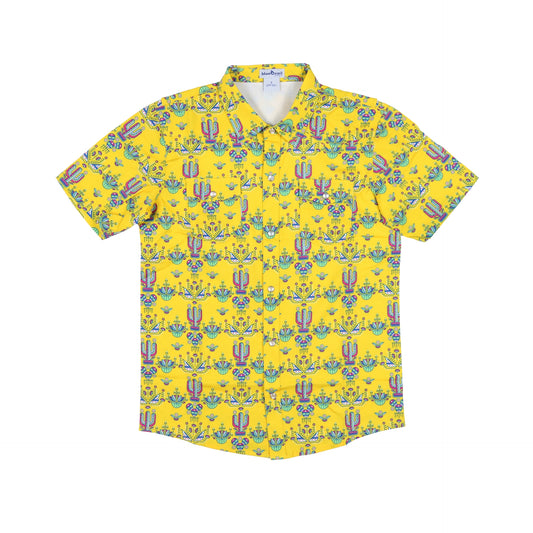 Desert Garden Pearl Snap Short Sleeve Shirt