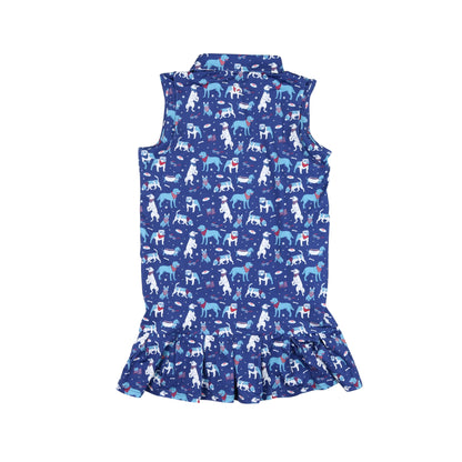 Yankee Doodle Dogs Polo Sleeveless Dress