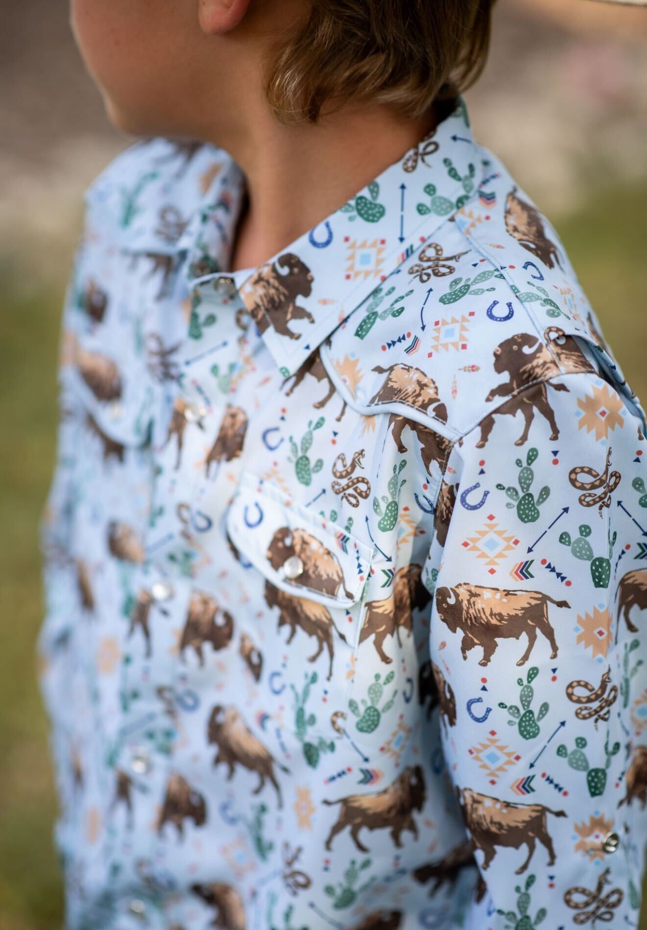 Western Buffalo Pearl Snap Long Sleeve Shirt