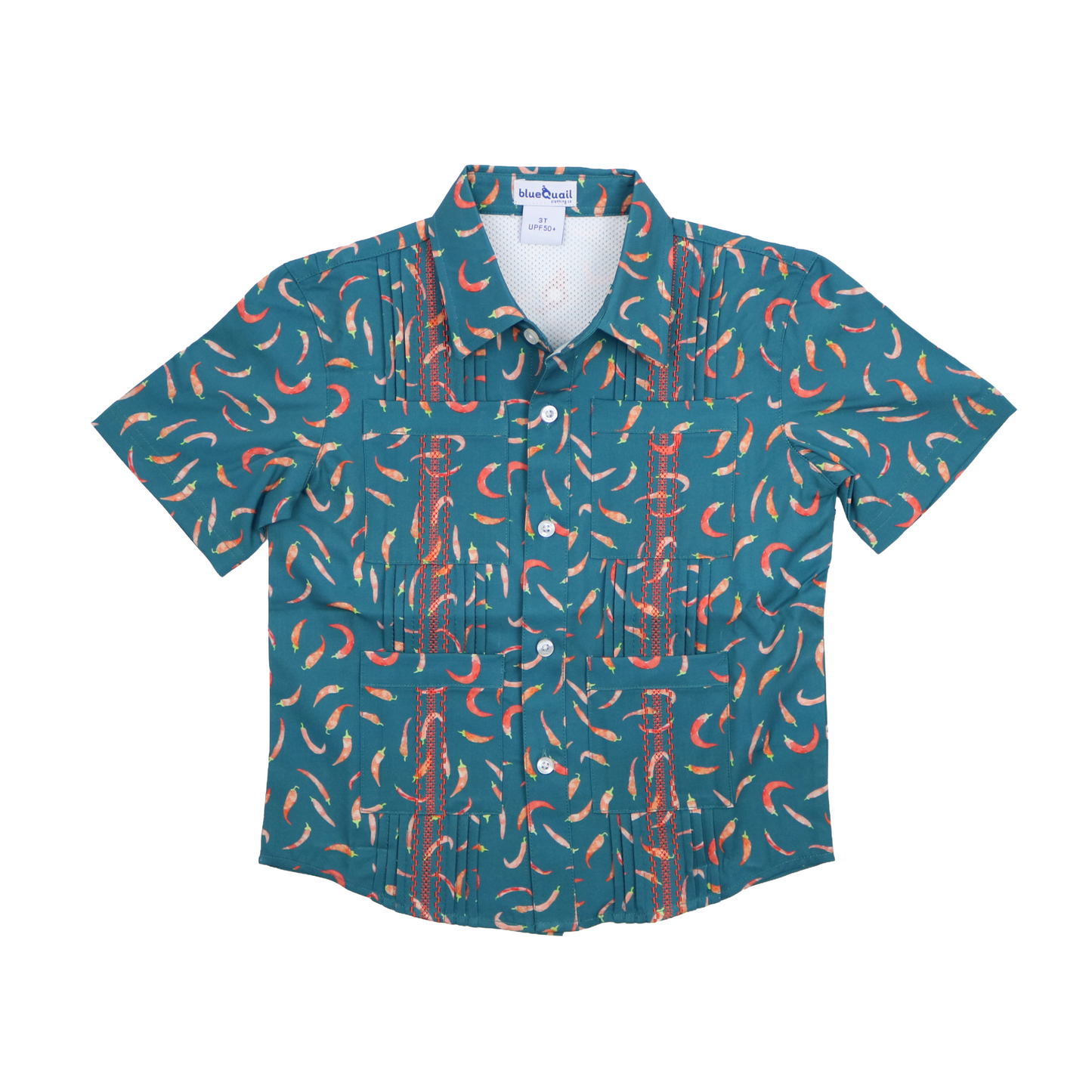 Guayabera - Chili Peppers Short Sleeve Shirt