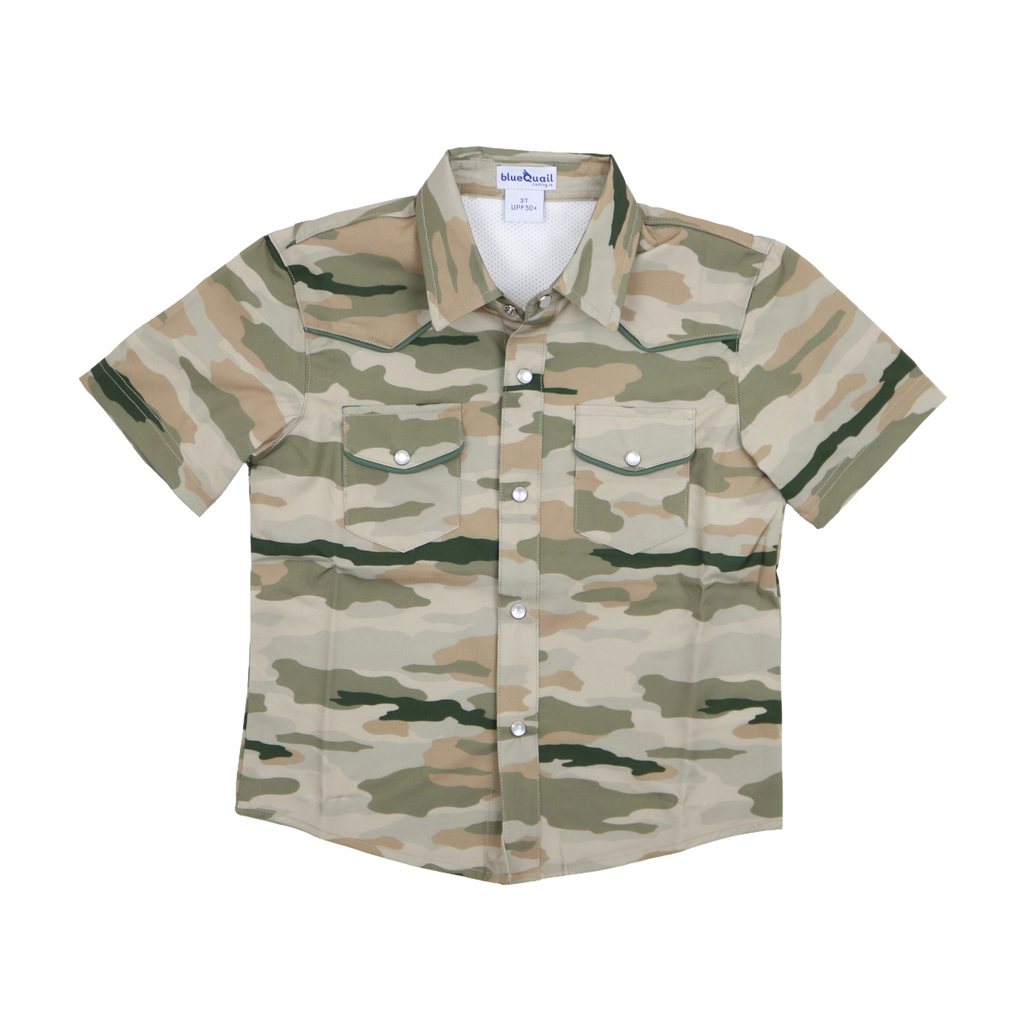 Classic Camo Pearl Snap Short Sleeve Shirt