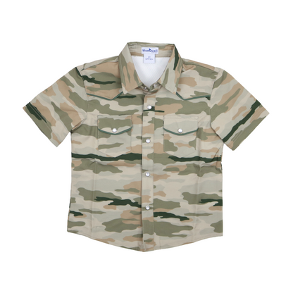 Classic Camo Pearl Snap Short Sleeve Shirt
