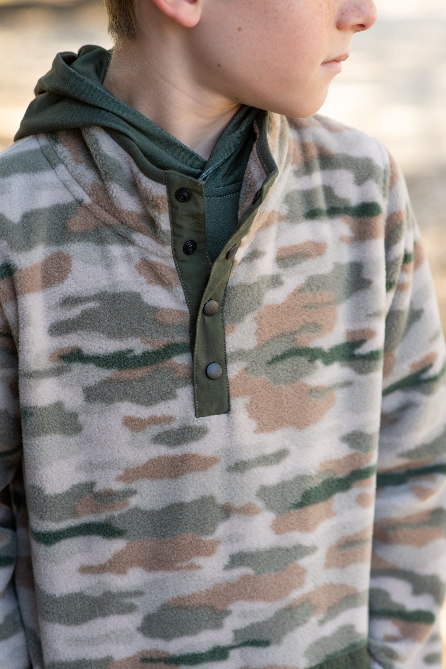 Classic Camo Sherpa Pullover