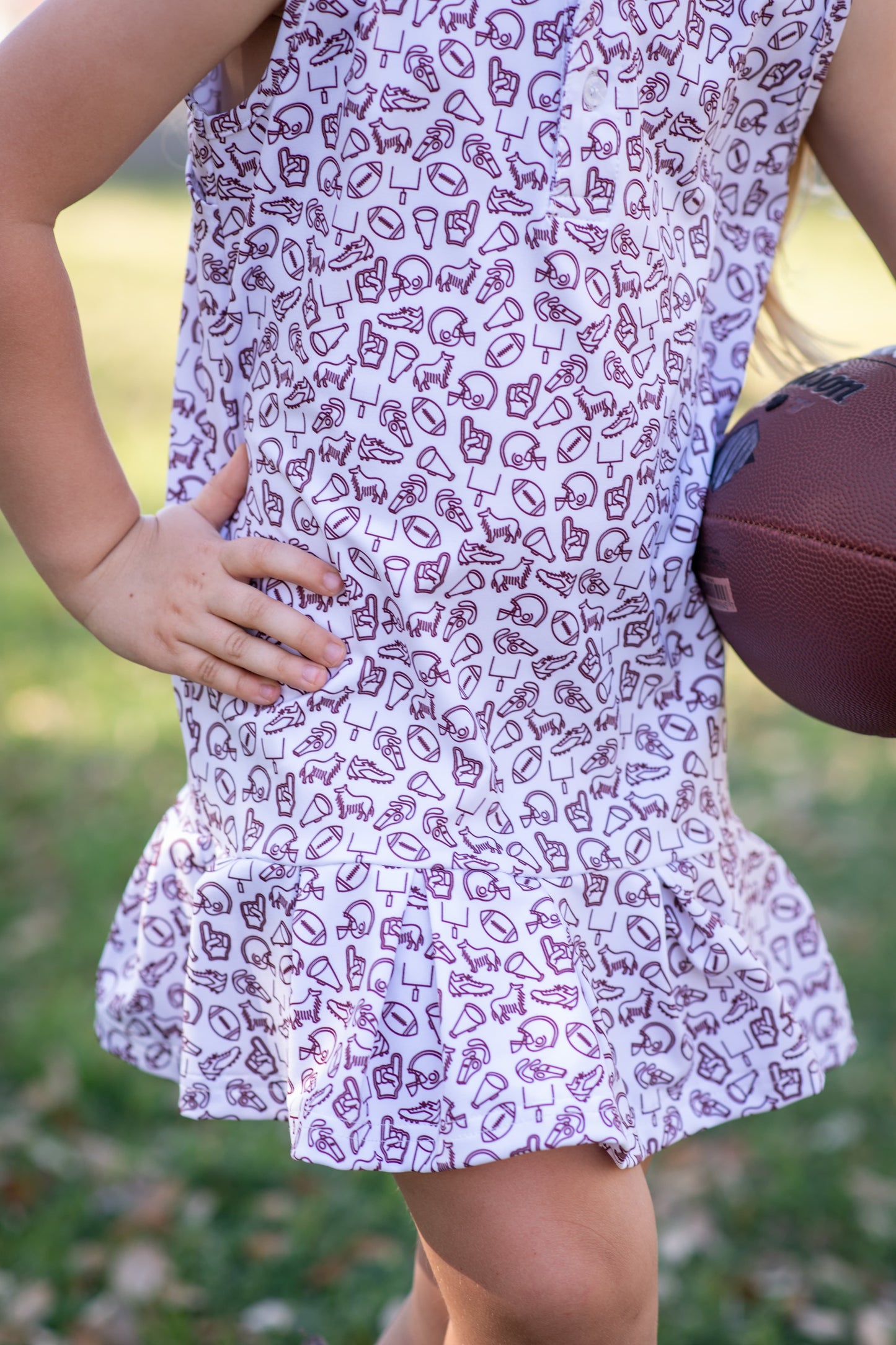Kickoff Maroon Polo Sleeveless Dress