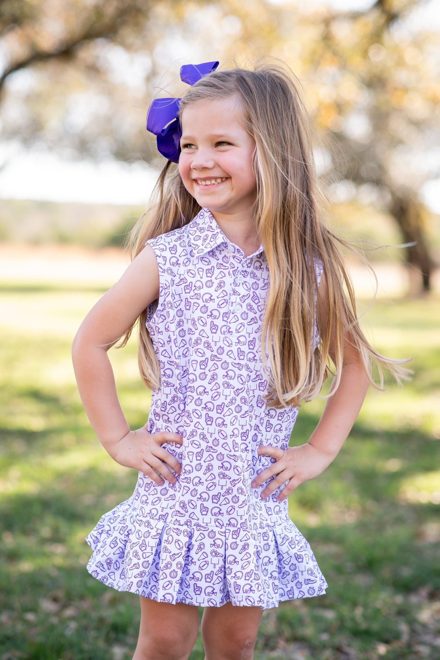 Kickoff Purple Polo Sleeveless Dress