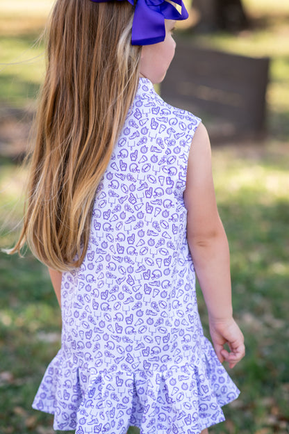 Kickoff Purple Polo Sleeveless Dress