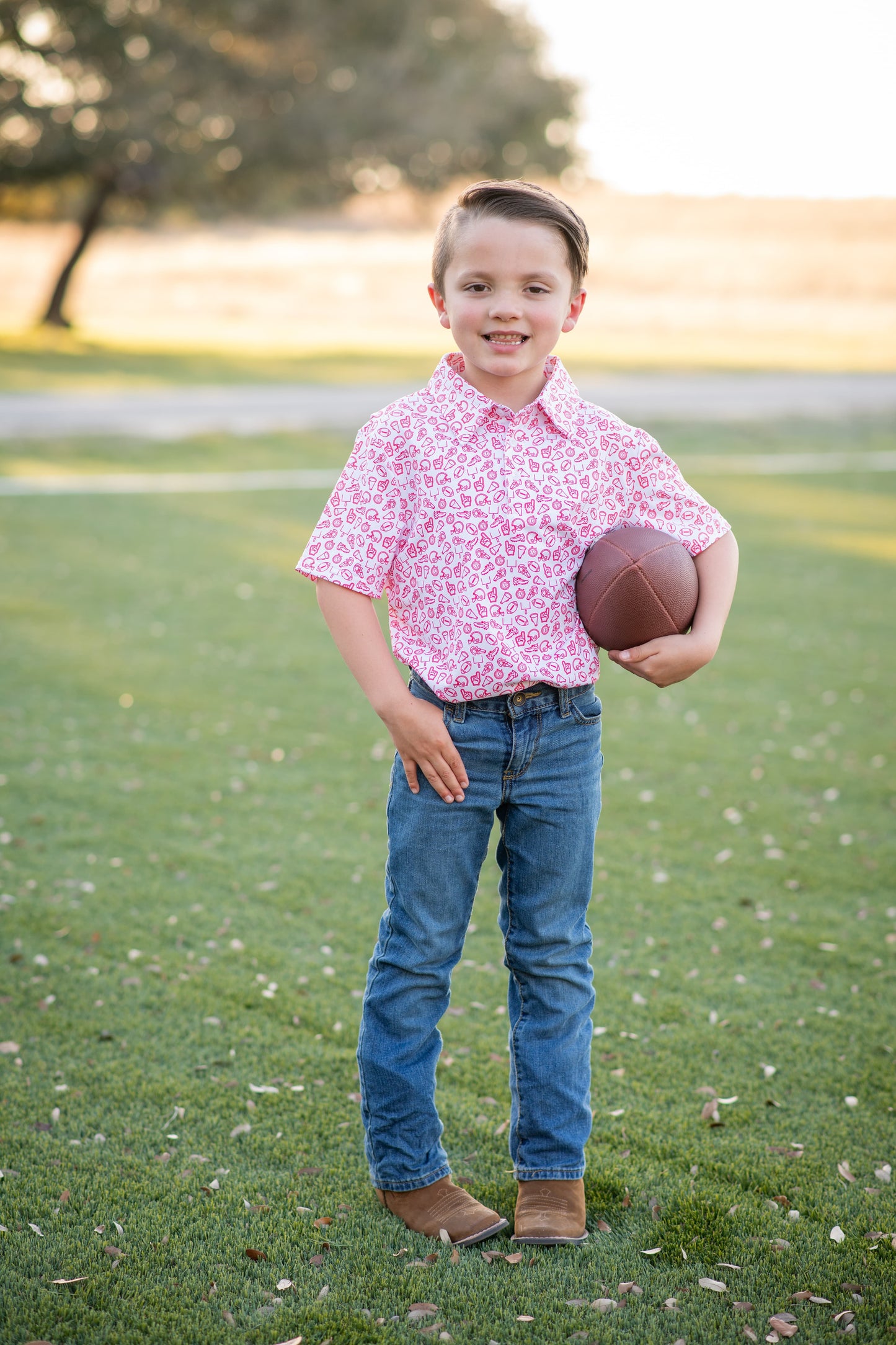 Kickoff Red Polo Short Sleeve Shirt