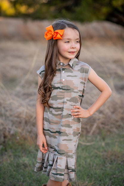 Classic Camo Polo Sleeveless Dress