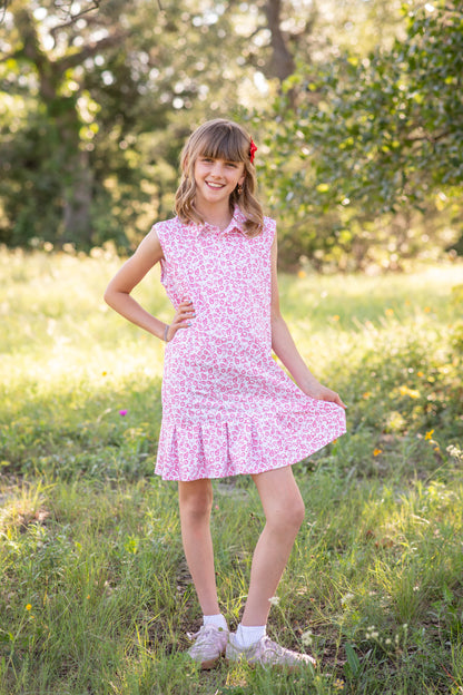 Kickoff Red Polo Sleeveless Dress