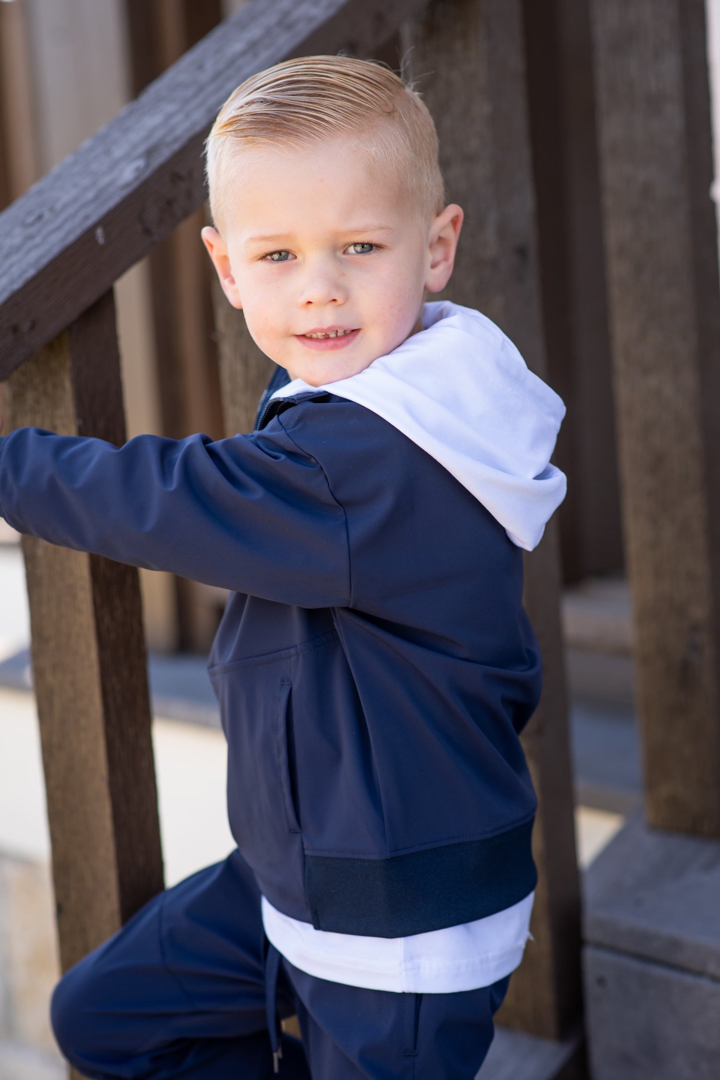 Navy 1/4 Zip Performance Pullover