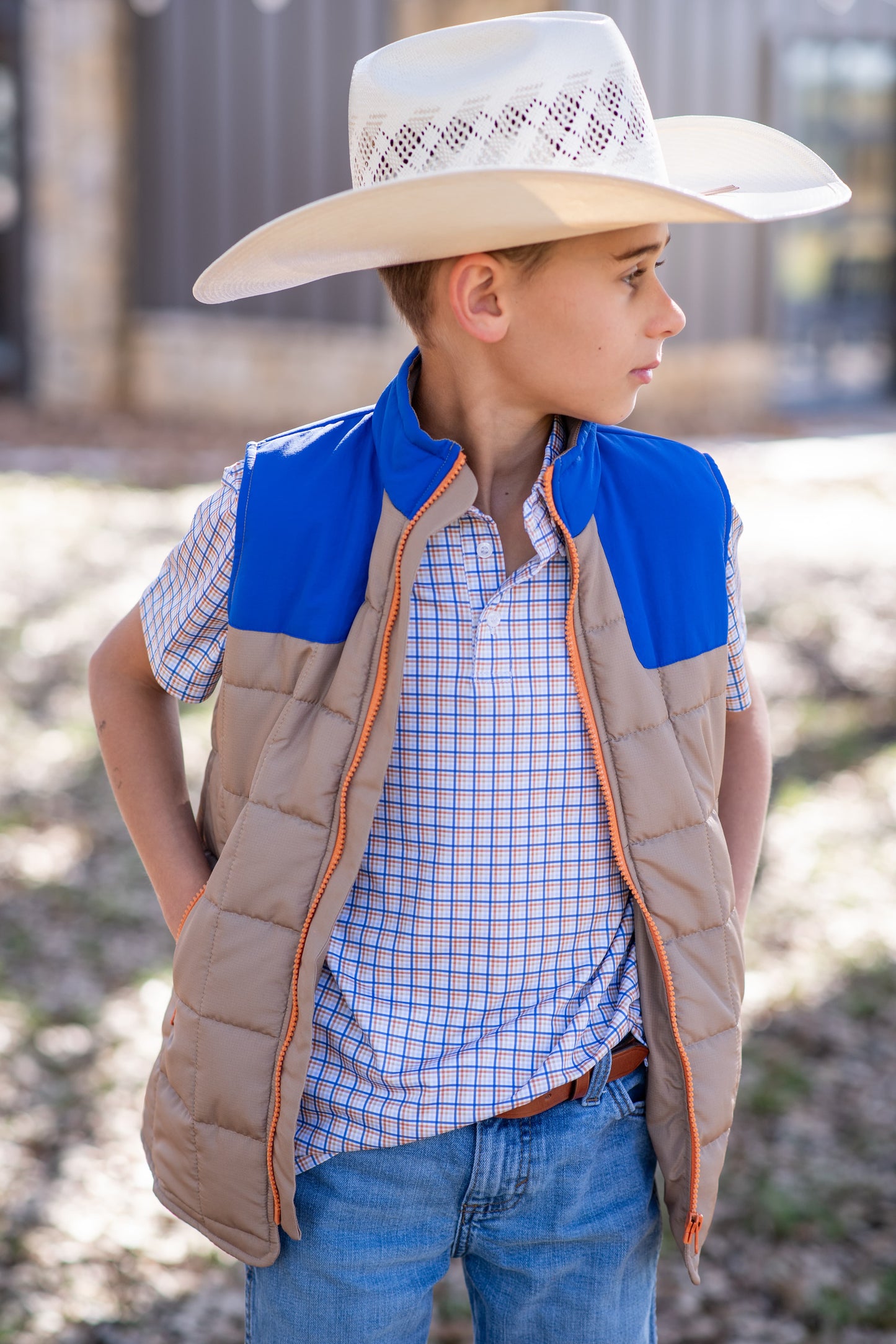 Brazos Plaid Vest