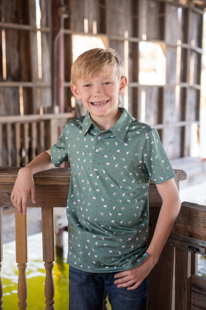 Fly Fishing Polo Short Sleeve Shirt