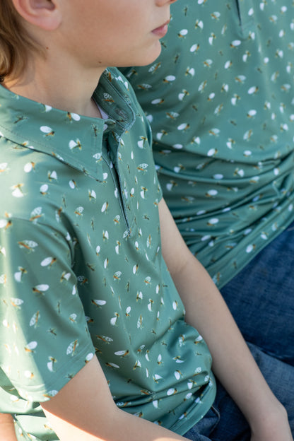Fly Fishing Polo Short Sleeve Shirt