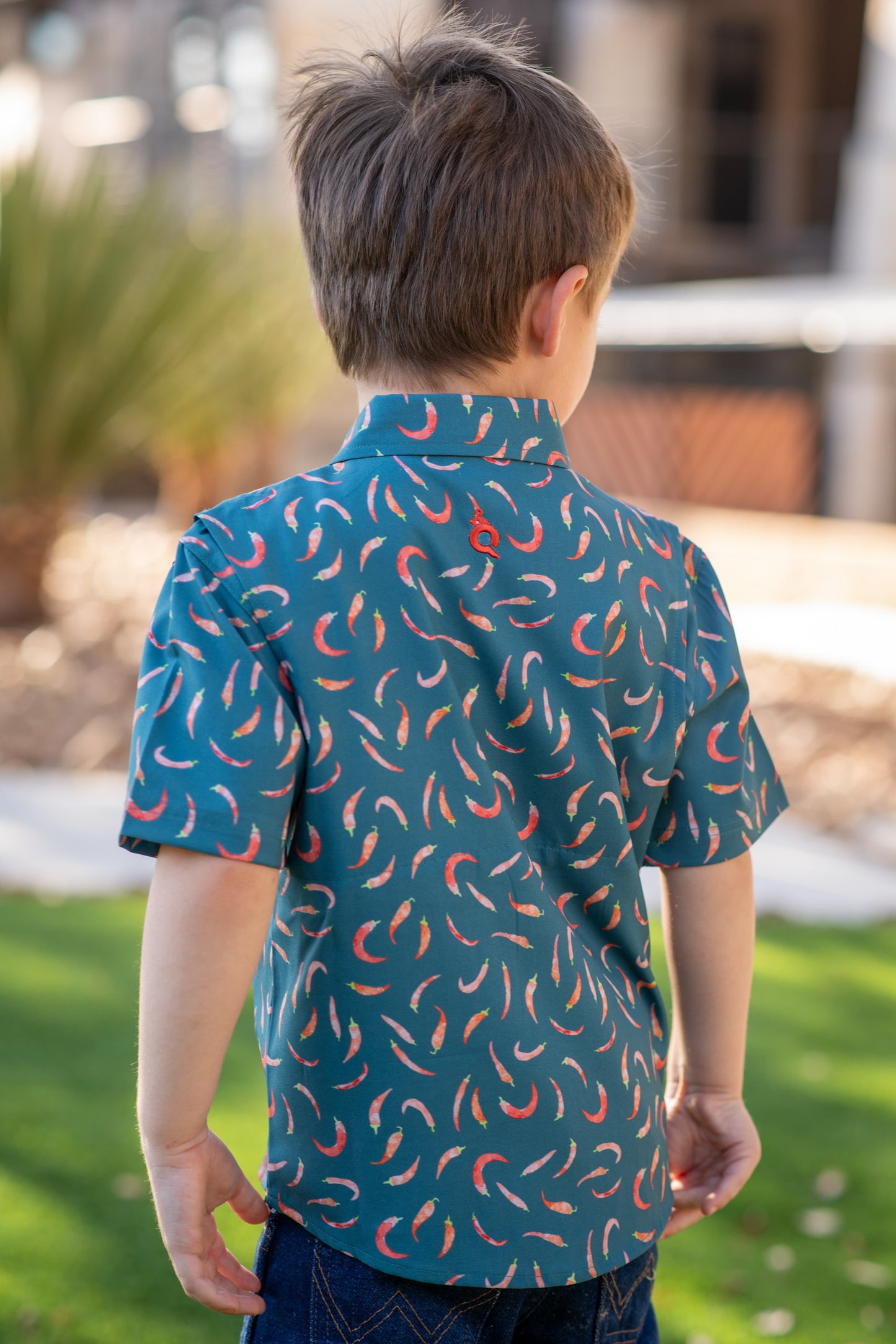 Guayabera - Chili Peppers Short Sleeve Shirt