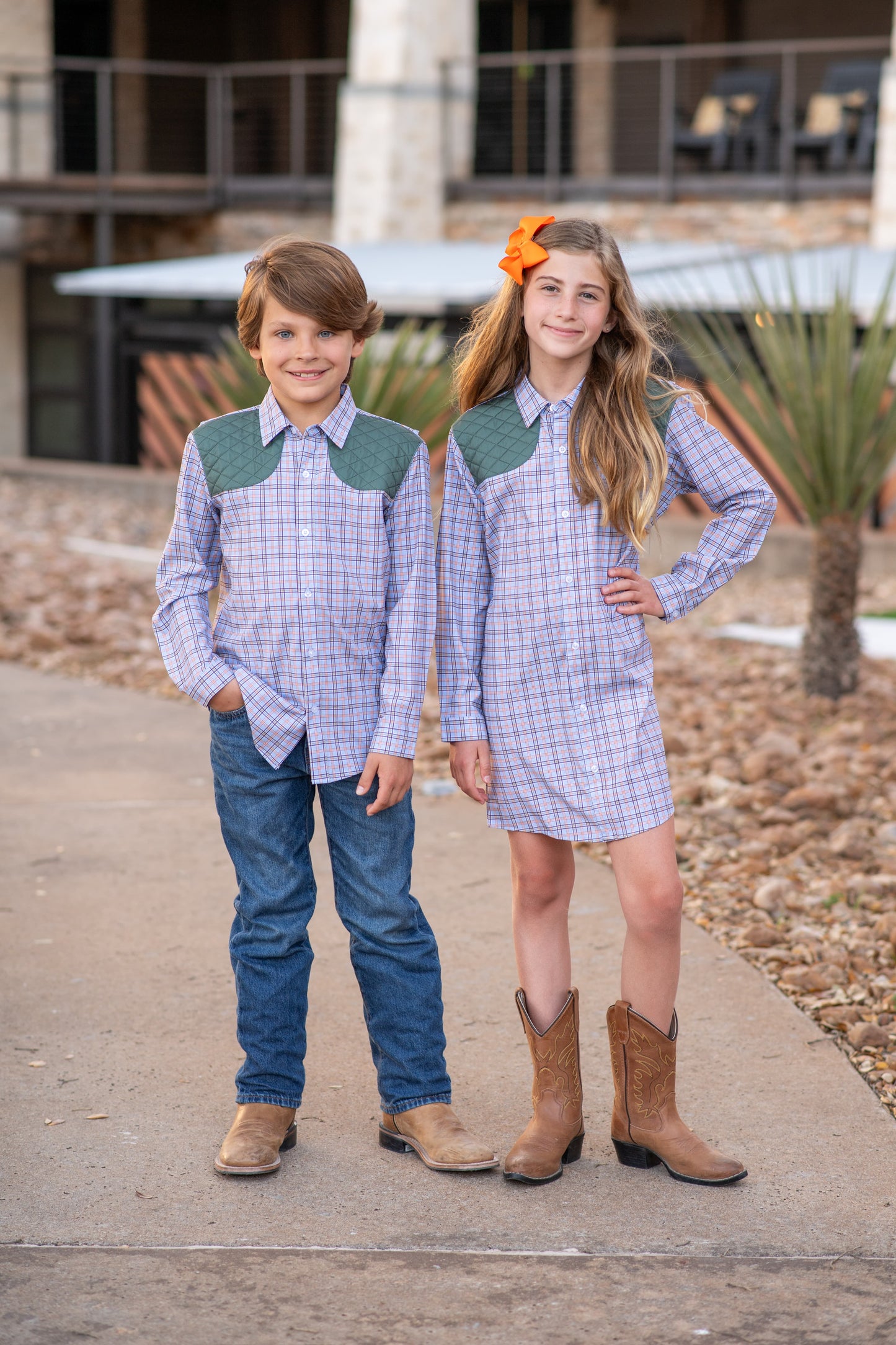 Aspen Plaid Long Sleeve Dress